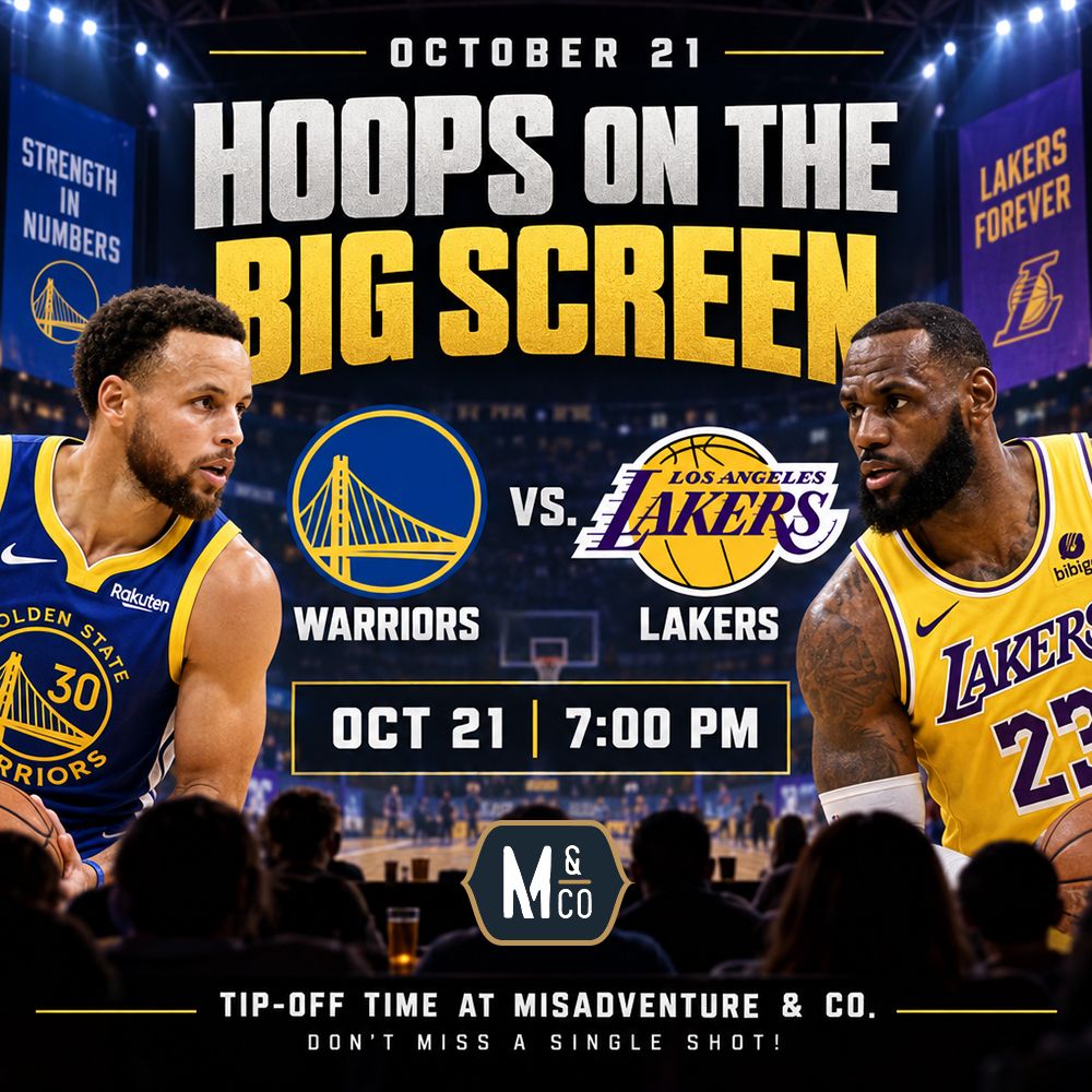 Watch Party: Warriors @ Lakers at Misadventure & Co.