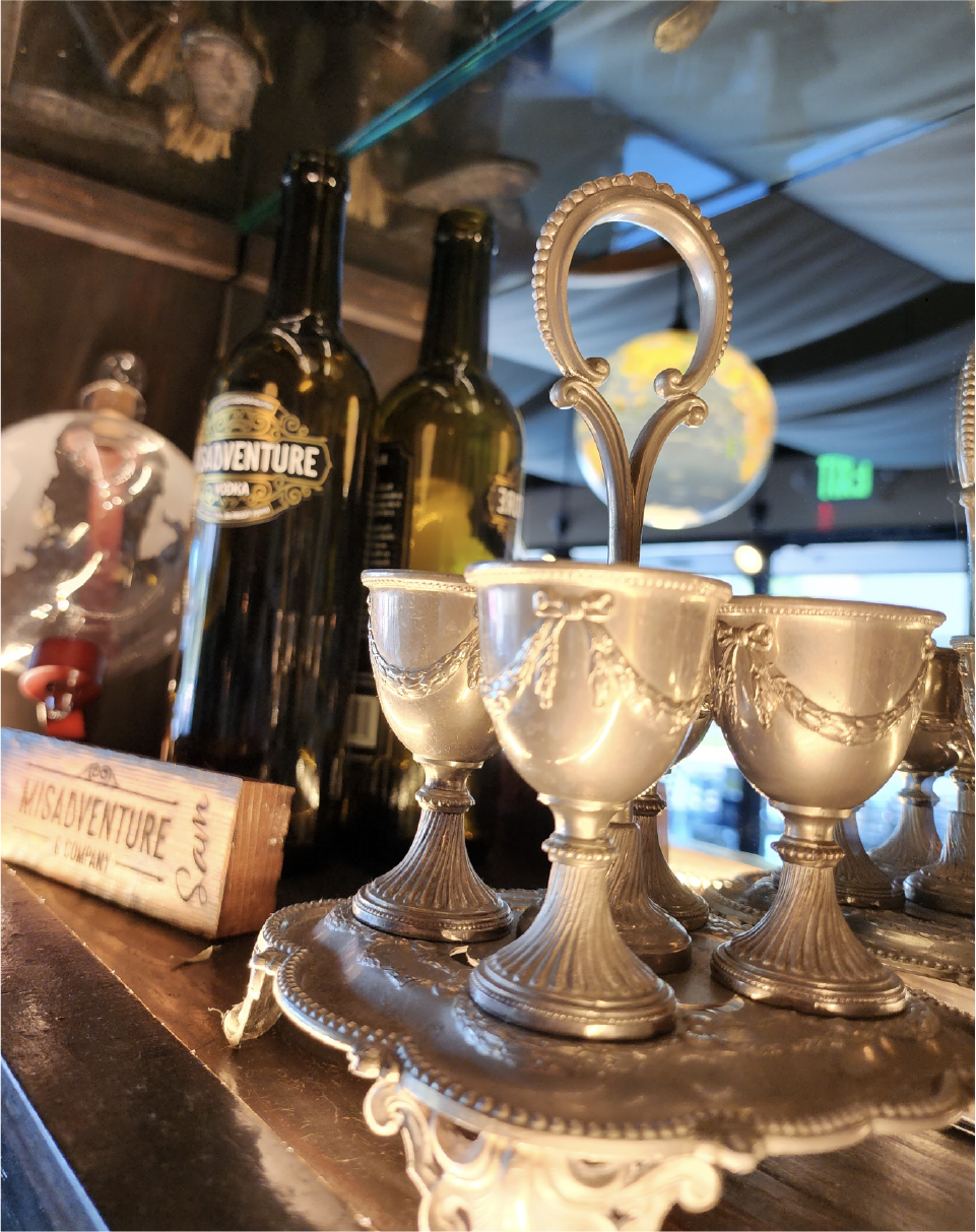 Misadventure and Co tasting room decor