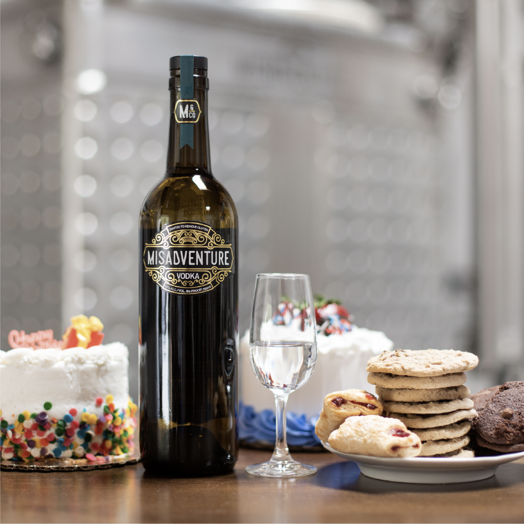 Misadventure Vodka made from rescued baked goods