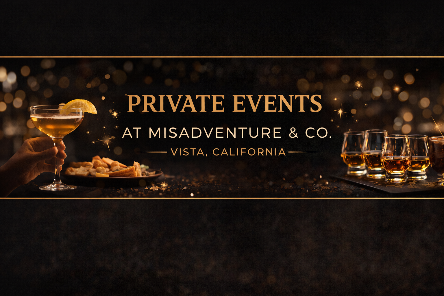 Private event venue in Vista CA at Misadventure and Co